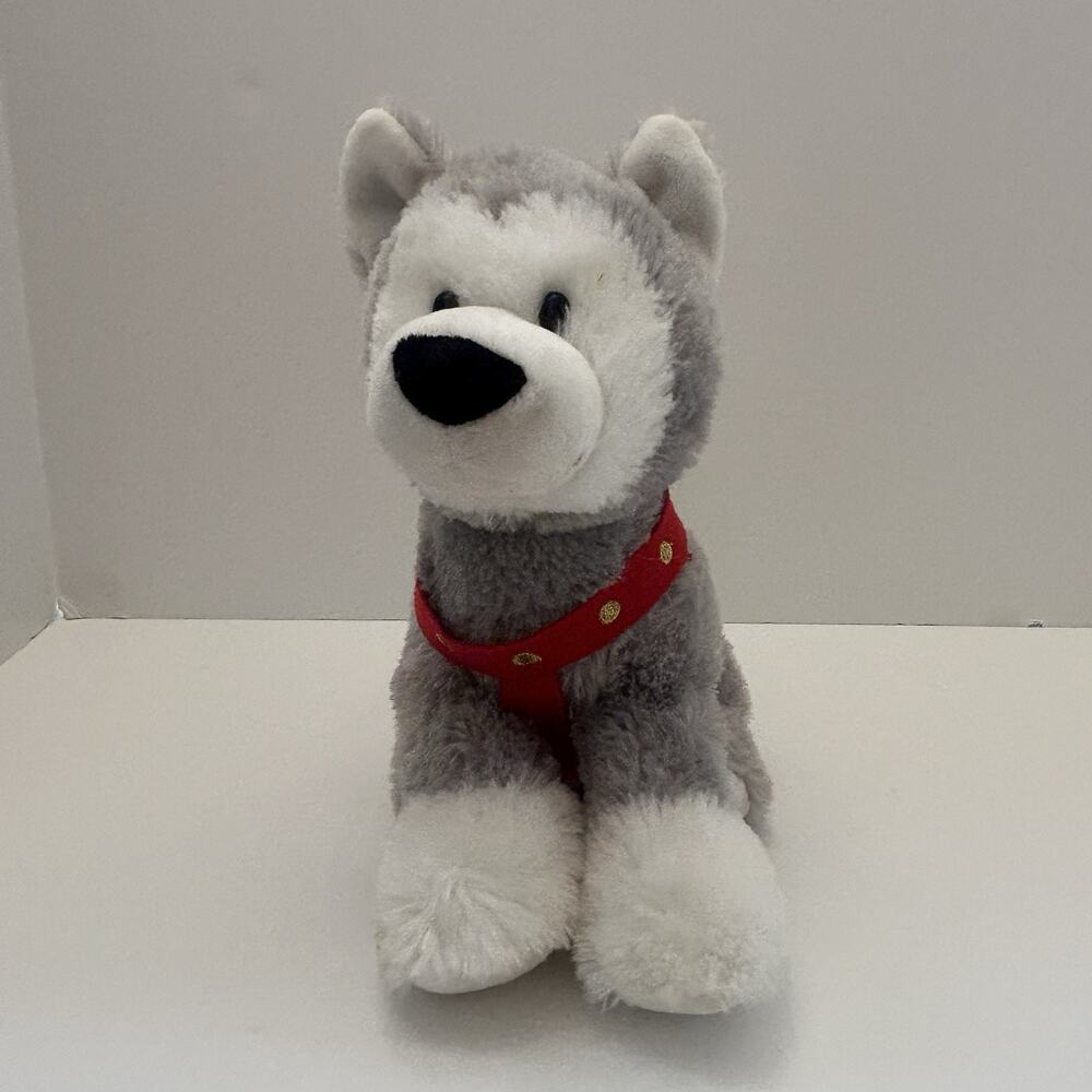 Gund Siberian Husky Puppy Harness Hawkeye Tush Label Error Dog Sledding